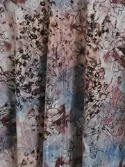 Vorschaubild 6 von Damen T-Shirt Blumenmuster Glitzer Kurzarm Mehrfarbig Gr. 40