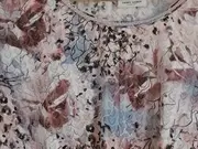 Vorschaubild 5 von Damen T-Shirt Blumenmuster Glitzer Kurzarm Mehrfarbig Gr. 40