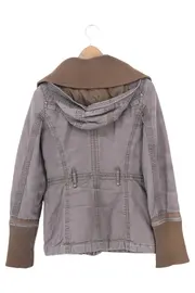 Vorschaubild 2 von Damen Sweatjacke Gr. 32/XS Grau Casual Kapuze Rippstrick