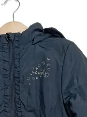 Vorschaubild 2 von Mädchen Steppjacke Winterjacke Kapuze Gr. 116 Blau Casual