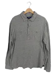 Vorschaubild 1 von Poloshirt Herren Langarm Grau Meliert Gr. 56 XL