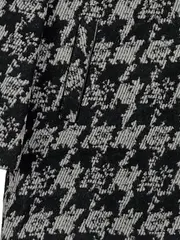 Vorschaubild 4 von Damen Mantel Hahnentritt Gr. 40 Grau Schwarz Wolle Reißverschluss