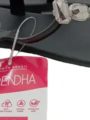 Vorschaubild 5 von Ivete Sangalo Damen Zehentrenner Gr. 40 Schwarz Silber Strass