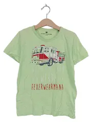 Vorschaubild 1 von T-Shirt Kinder Jungen Tiermotiv Schriftzug Grün Gr. 122