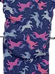 Vorschaubild 2 von Mädchen Schlafanzug Einhorn Pyjama Set Gr. 104 Blau Bio-Baumwolle