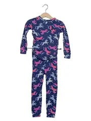 Vorschaubild 1 von Mädchen Schlafanzug Einhorn Pyjama Set Gr. 104 Blau Bio-Baumwolle