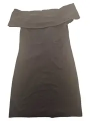 Vorschaubild 1 von Damen Etuikleid 38/M Schwarz Schulterfrei Minikleid Minimalistisch