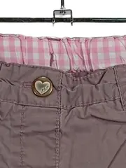 Vorschaubild 4 von Mädchen Stoffhose Caprihose Gr. 86 Braun Rosa Kariert