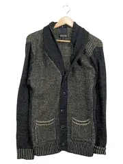 Vorschaubild 6 von Strickjacke Herren Gr. L Grau Meliert Cardigan Casual