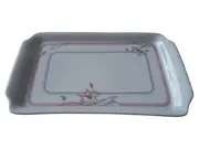 Vorschaubild 1 von Röslau Bavaria Servierteller Porzellan Blumenmuster Rosa Weiß