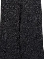 Vorschaubild 2 von Strickhose Damen XS Schwarz Glitzer Metallic Weites Bein Elegant