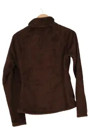 Vorschaubild 2 von Damen Fleecepullover Gr. 36/S Braun Outdoor Sportlich Half-Zip