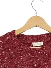 Vorschaubild 4 von Damen Pullover Gr. 40x42 Rot Meliert Glitzer Langarm
