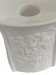 Vorschaubild 2 von KAISER Kerzenhalter Weiß Klassisch Blumen Relief Kerzenständer