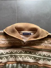 Vorschaubild 9 von Kinder Pullover Gr. 104 Mehrfarbig Gestreift Reißverschluss Casual
