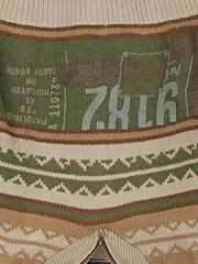 Vorschaubild 3 von Kinder Pullover Gr. 104 Mehrfarbig Gestreift Reißverschluss Casual