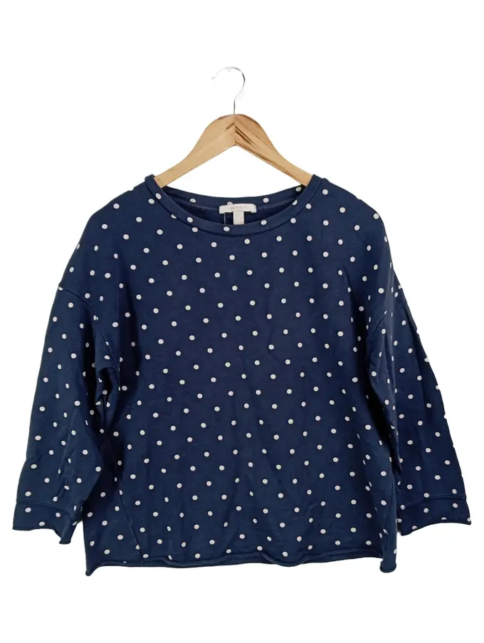 ESPRIT Damen Pullover – Mit Logo-Print, Tunnelzugband, Regular Fit