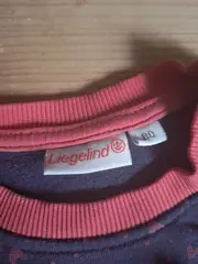 Vorschaubild 3 von Baby Pullover Fuchs Gr. 80 Dunkelblau Rosa Herzen