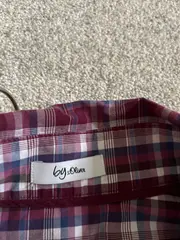 Vorschaubild 2 von Damen Bluse kariert Kurzarm Gr. 50 Mehrfarbig Casual