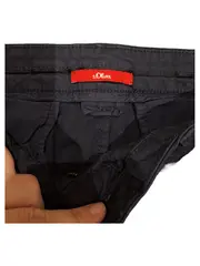 Vorschaubild 3 von Damen Stoffhose Chino Gr. 38 Navy Blau Baumwolle Casual