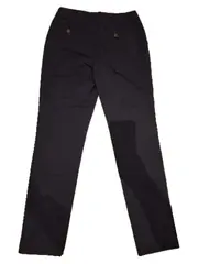 Vorschaubild 2 von Damen Stoffhose Chino Gr. 38 Navy Blau Baumwolle Casual