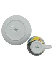 Vorschaubild 2 von Kaffeetasse Untertasse Porzellan Retro Mehrfarbig Bavaria