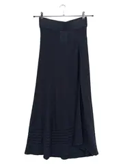 Vorschaubild 1 von Damen A-Linienrock Gr. 36 Schwarz Strickmuster Maxirock Elegant