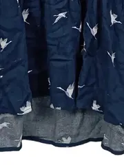 Vorschaubild 8 von Damen Freizeitkleid Gr. 36 S Blau Vogelmuster Rüschen Casual