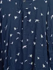 Vorschaubild 4 von Damen Freizeitkleid Gr. 36 S Blau Vogelmuster Rüschen Casual