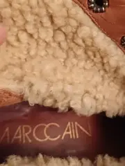 Vorschaubild 6 von Damen Stiefeletten Gr. 37 Braun Leder Keilabsatz Fellfutter