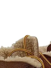 Vorschaubild 3 von Damen Stiefeletten Gr. 37 Braun Leder Keilabsatz Fellfutter