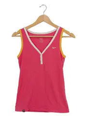 Vorschaubild 1 von Damen Sport Shirt Ärmellos Pink Gr. 40 L Baumwolle Uni