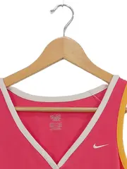Vorschaubild 3 von Damen Sport Shirt Ärmellos Pink Gr. 40 L Baumwolle Uni