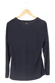 Vorschaubild 2 von Damen Langarmshirt Gr. 36/S Blau Casual Elegant Viskose