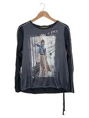 Vorschaubild 1 von Langarmshirt Damen Gr. 38/M Schwarz Casual Polyester