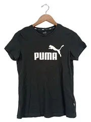 Vorschaubild 1 von Damen T-Shirt Sportlich Schwarz Gr. 36/S Baumwolle Logo-Print