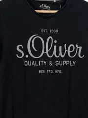 Vorschaubild 3 von Herren T-Shirt Schwarz Gr. S Casual Logo-Print