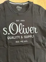 Vorschaubild 9 von Herren T-Shirt Schwarz Gr. S Casual Logo-Print