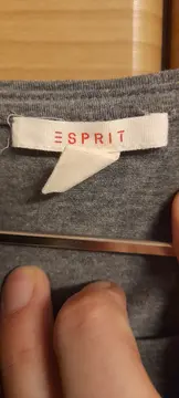 Vorschaubild 2 von Damen Langarmshirt Gr. S grau Hundemuster 3/4-Arm Casual