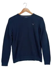 Vorschaubild 1 von Herren Pullover Gr. 46/S Blau Casual Baumwolle Strukturmuster