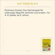 Vorschaubild 3 von Pictionary Pocket Kartenspiel Partyspiel Ratespiel ab 8 Jahre
