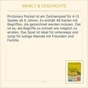 Vorschaubild 4 von Pictionary Pocket Kartenspiel Partyspiel Ratespiel ab 8 Jahre