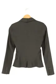 Vorschaubild 2 von Damen Blazer Gr. 34/XS Grau Business Elegant Ein-Knopf-Verschluss