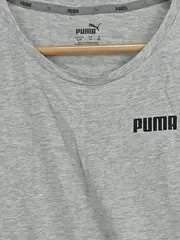Vorschaubild 2 von Damen Sport T-Shirt Grau Gr. 40/L Sportlich Baumwolle