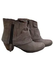 Vorschaubild 1 von Airstep Damen Stiefelette Gr. 39 Grau Leder Absatz Western Style