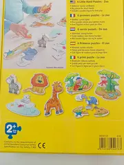 Vorschaubild 4 von Steckpuzzle Giraffen Zoo 6 Teile Holz Kinder Feinmotorik Auge-Hand