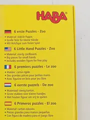 Vorschaubild 3 von Steckpuzzle Giraffen Zoo 6 Teile Holz Kinder Feinmotorik Auge-Hand