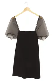 Vorschaubild 1 von Damen Cocktailkleid Schwarz Gr. 38/M Elegant Vintage Puffärmel
