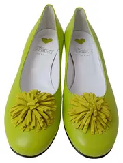 Vorschaubild 2 von Damen Tanzschuhe Gr. 36 Grün Leder Quaste Elegant