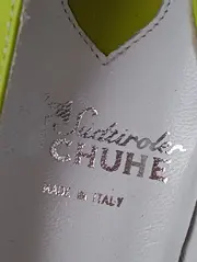 Vorschaubild 3 von Damen Tanzschuhe Gr. 36 Grün Leder Quaste Elegant